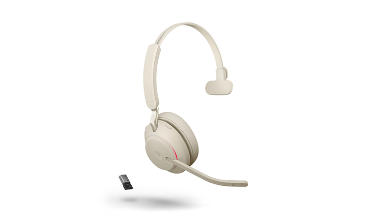 Jabra Evolve2 65 mono USB A beige Headset